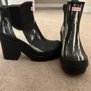 Heeled Hunter rain boots
